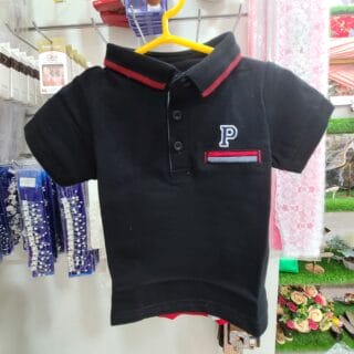 POLO NOIR POTTON ENFANT
