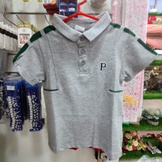 POLO ENFANT GRIS POTTON