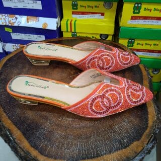 CHAUSSURE OUVERTE SAIDON FASHION COULEUR ORANGE