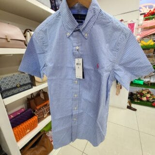 CHEMISE A CARREAUX BLEU
