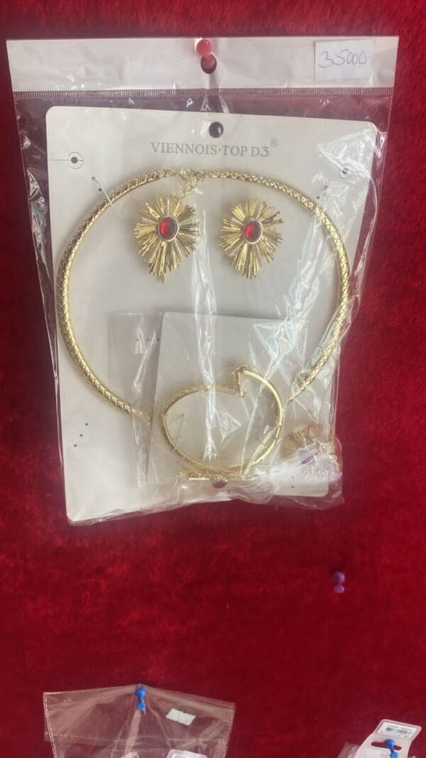 ENSEMBLE COLLIER + BOUCLES + BRACELET - VIENNOIS TOP 3D XRSRD