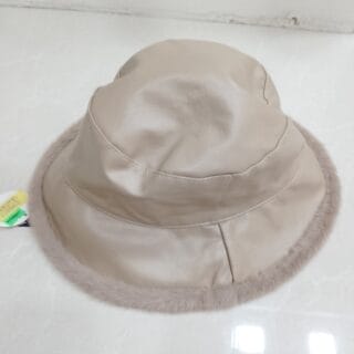 CHAPEAU CLOCHE INTERIEUR EN FOURRURE ELLAS BUCKET HAT KAKI