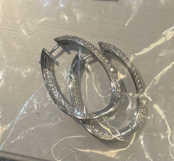 Boucles d'oreilles argentées M26T1-BX