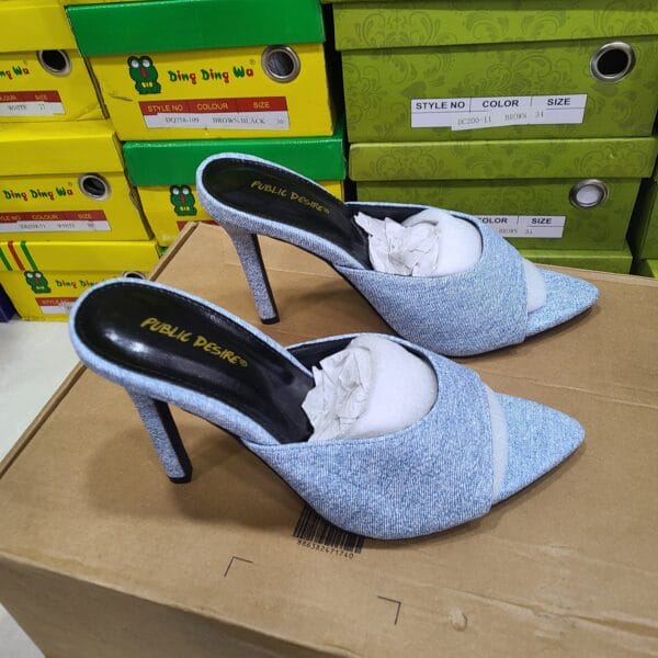 TALON PUBLIC DESIR DEVENTURE POINTU BLEU JEAN