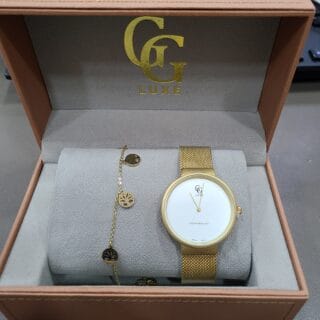 MONTRE DAME RONDE+ BRACELET GG LUXE