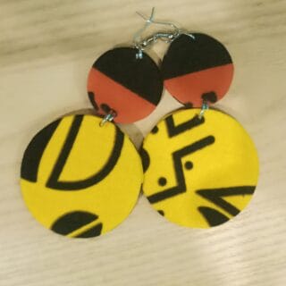 BOUCLES D'OREILLES AVEC 2 CERCLES