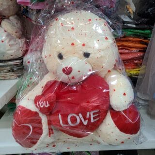 NOUNOURS COEUR YOU LOVE ROSE-ROUGE