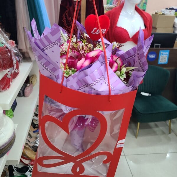 Bouquet de fleur Saint valentin – Image 3