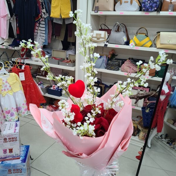 Bouquet de fleur Saint valentin