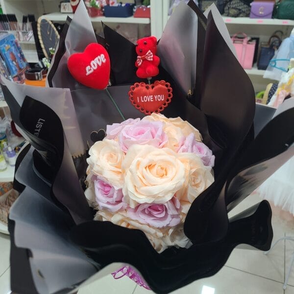 Bouquet fleur Saint valentin
