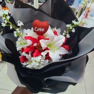 Bouquet fleur Saint valentin