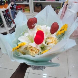 Bouquet fleur Saint valentin