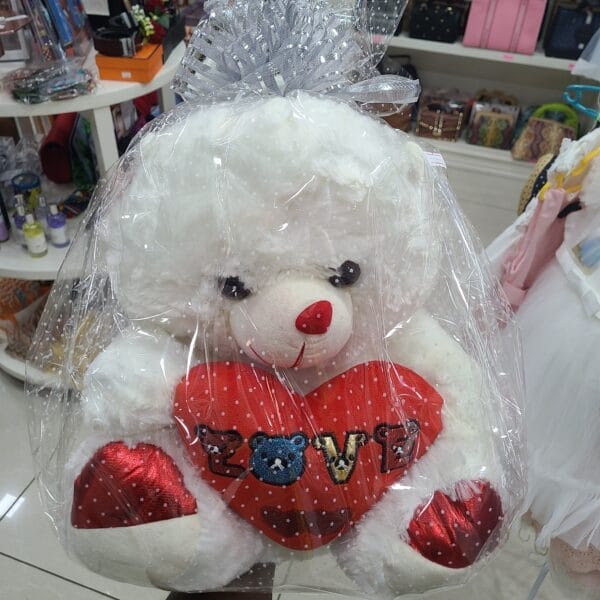 PETIT NOUNOURS AVEC COEUR BLANC